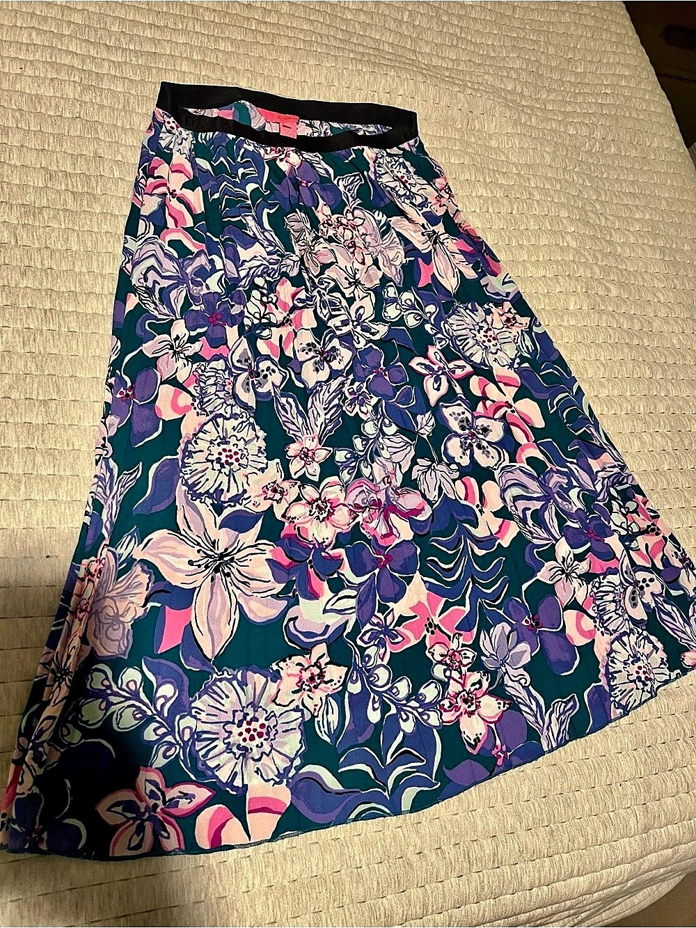 Lilly Pulitzer Giavana Skirt Floral Blue & Pink Size Small